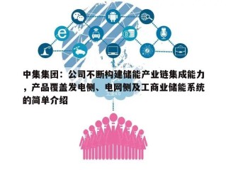 中集集团：公司不断构建储能产业链集成能力，产品覆盖发电侧、电网侧及工商业储能系统的简单介绍